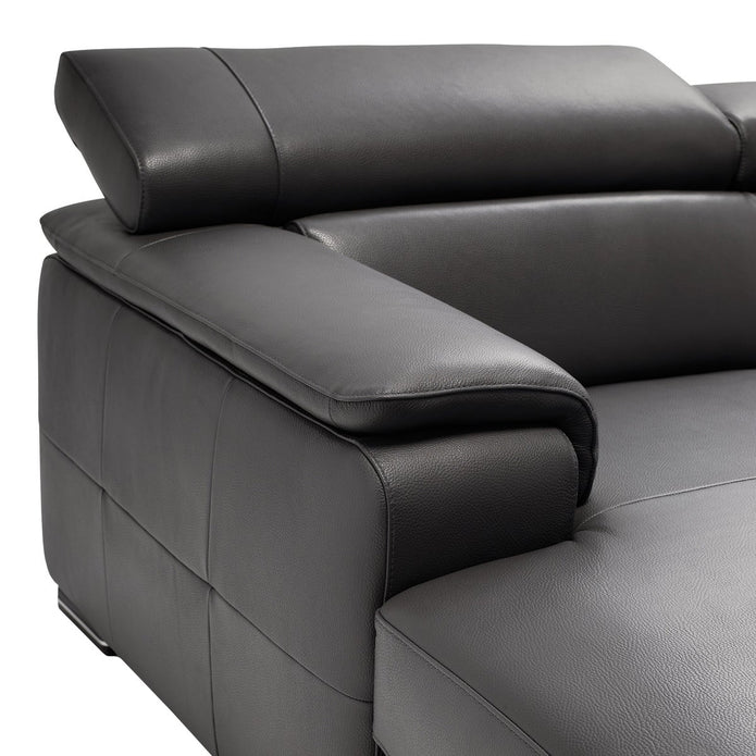 Magnum 2-piece Top Grain Leather sectional with Left Hand Facing Chaise