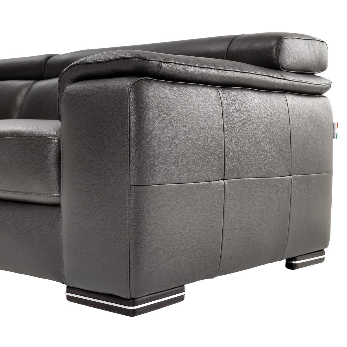 Magnum 2-piece Top Grain Leather sectional with Left Hand Facing Chaise