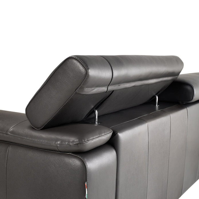 Magnum 2-piece Top Grain Leather sectional with Left Hand Facing Chaise