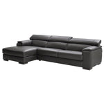 Magnum 2-piece Top Grain Leather sectional with Left Hand Facing Chaise
