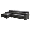 Magnum 2-piece Top Grain Leather sectional with Left Hand Facing Chaise