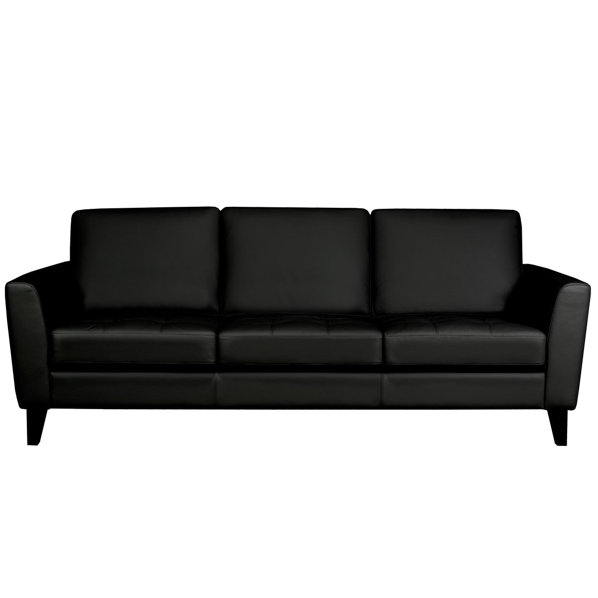 Riviera Contemporary Top Grain Leather Sofa