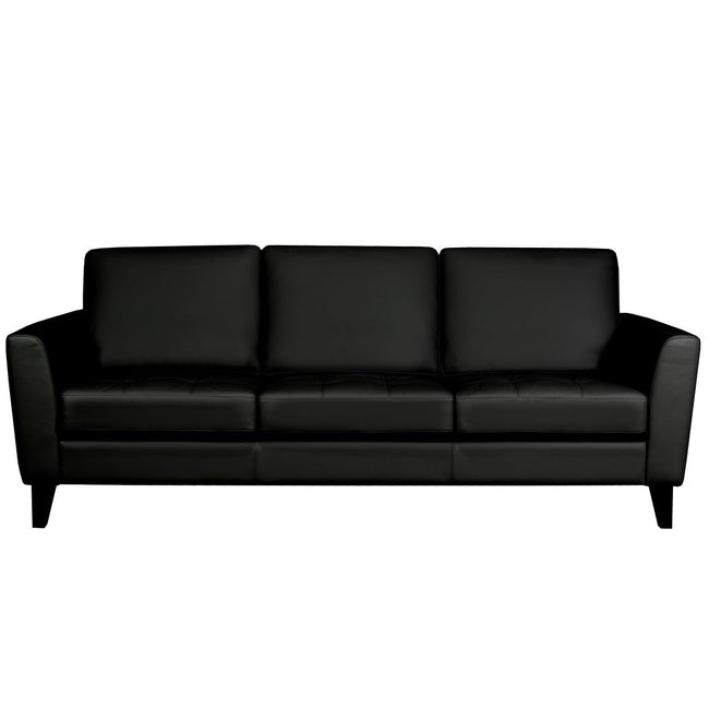 Riviera Contemporary Top Grain Leather Sofa