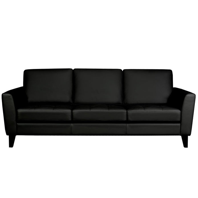 Riviera Contemporary Top Grain Leather Sofa