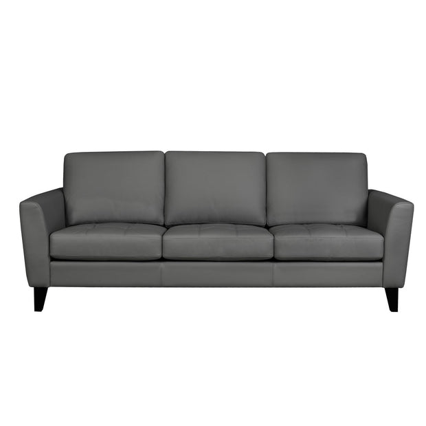 Riviera Contemporary Top Grain Leather Sofa