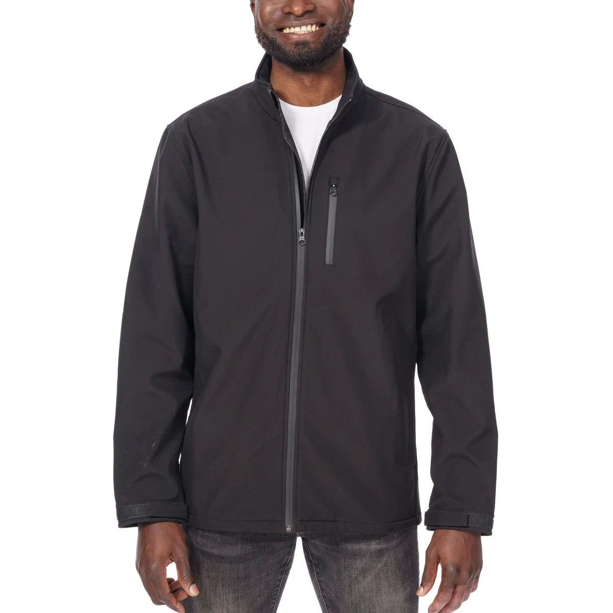 Custom Logo Unisex Full Zip Softshell Jacket