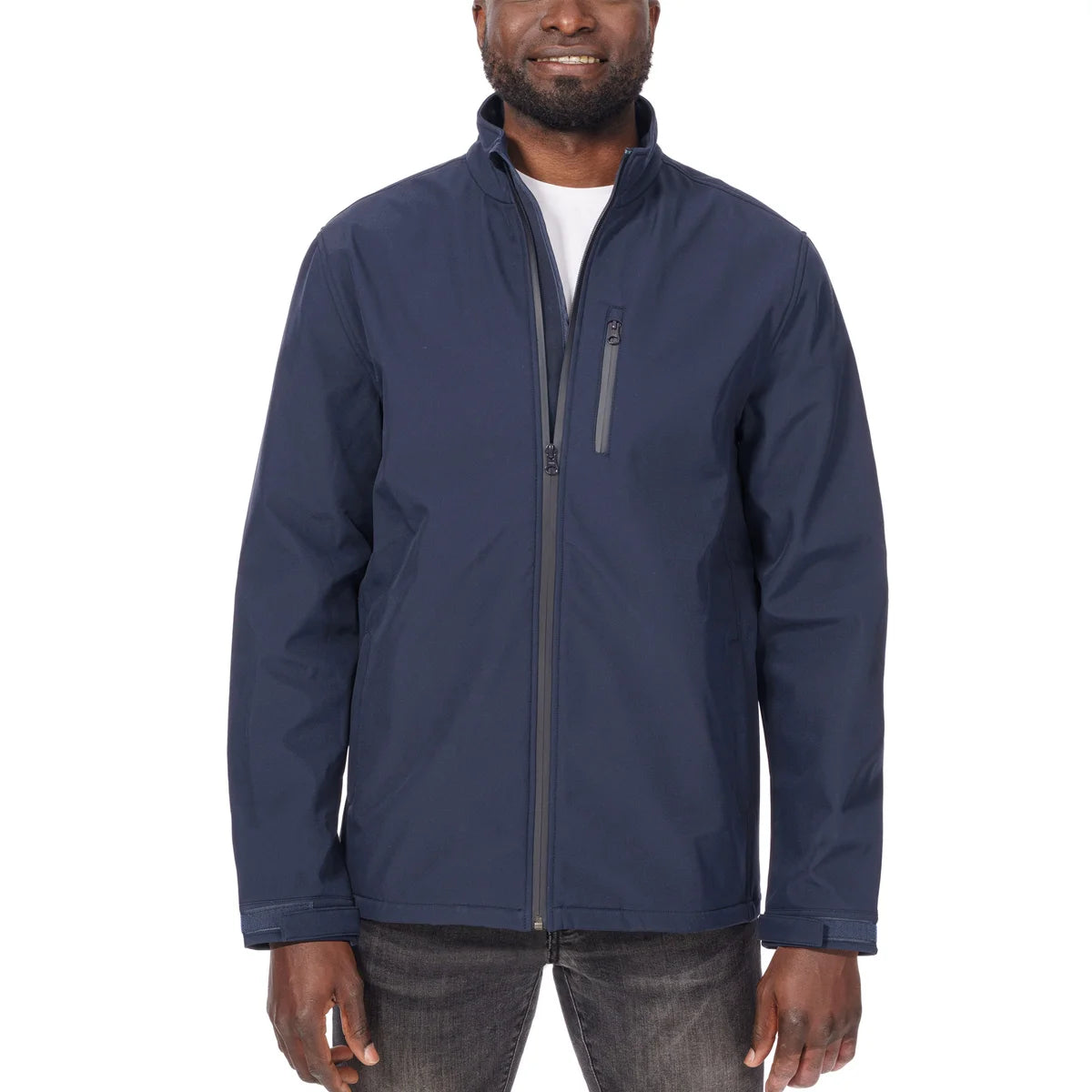 Custom Logo Unisex Full Zip Softshell Jacket