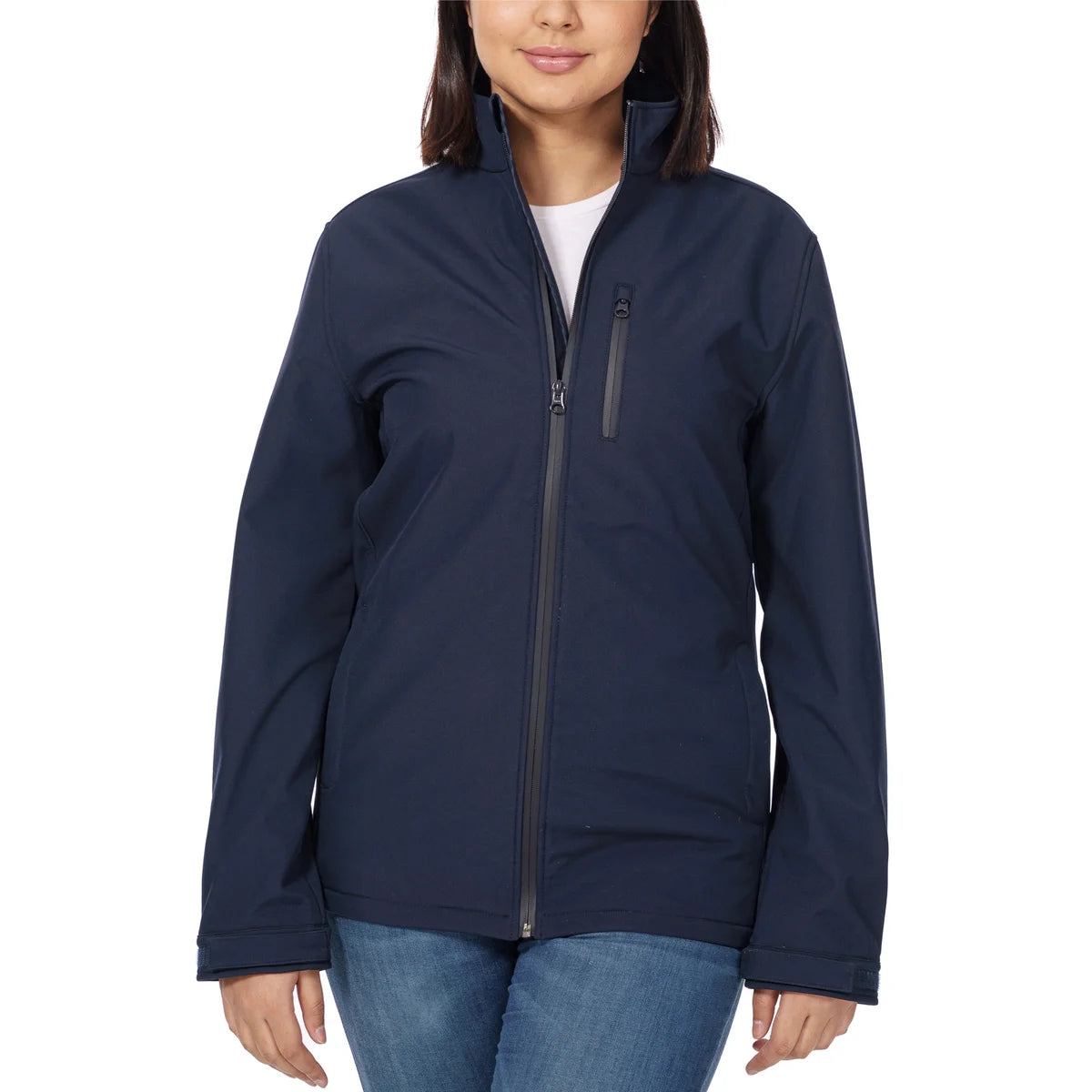 Custom Logo Unisex Full Zip Softshell Jacket