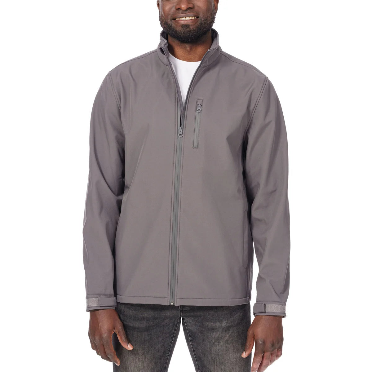 Custom Logo Unisex Full Zip Softshell Jacket