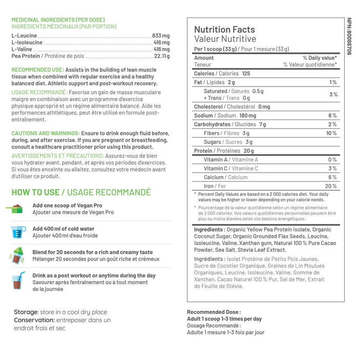 Vegan Pro Plant-Based Protein Powder, 2 x 908 g