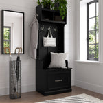 Bush Woodland Hall Tree and Shoe Bench with Drawer