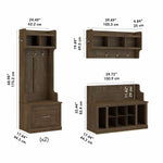 Bush Woodland Complete Entryway Storage Set