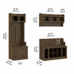 Bush Woodland Complete Entryway Storage Set