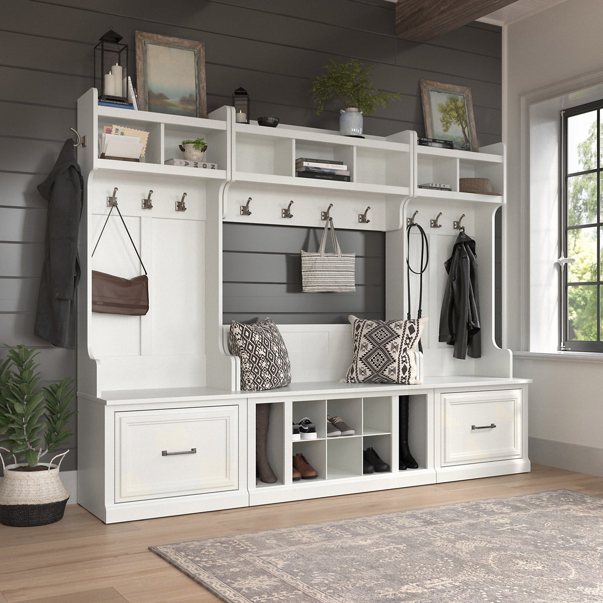 Bush Woodland Complete Entryway Storage Set