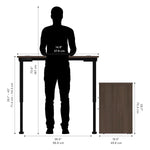 Bestar Upstand 2-piece L-shaped Workstation with Height-Adjustable Desk