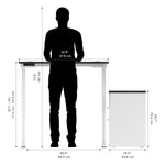 Bestar Upstand 2-piece L-shaped Workstation with Height Adjustable Desk