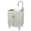 Transform 24.1 in. All-in-one RTA Laundry Cabinet with Stainless Steel Sink and Faucet