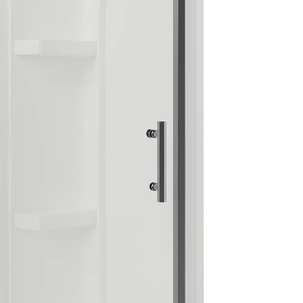 Appollo Marina 60 in. × 32 in. Acrylic Alcove Shower Kit with Base, Walls and Door