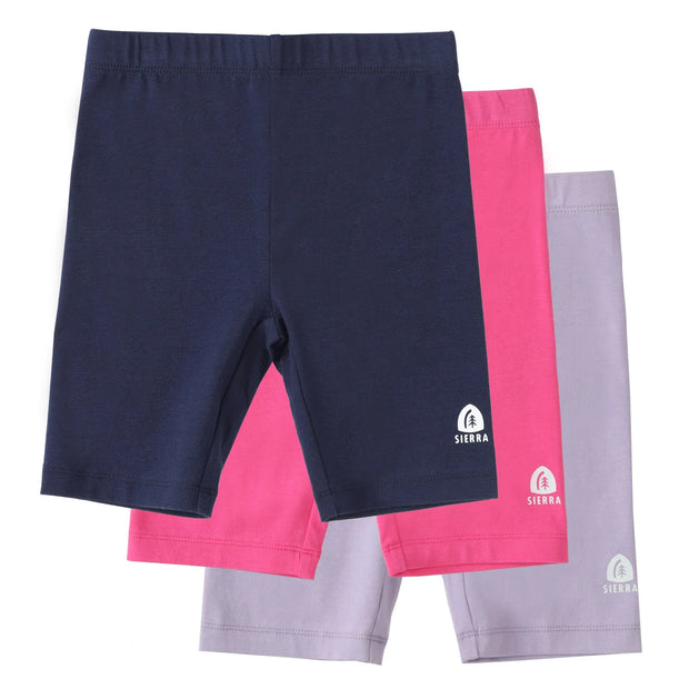 Sierra Designs Girl’s Jersey Knit Short, 3-pack