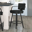 Amisco Thea Black Base Bar or Counter Stool