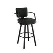 Amisco Thea Black Base Bar or Counter Stool