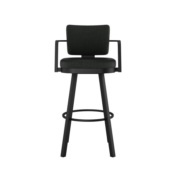Amisco Thea Black Base Bar or Counter Stool