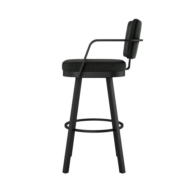 Amisco Thea Black Base Bar or Counter Stool