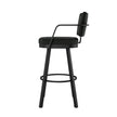Amisco Thea Black Base Bar or Counter Stool