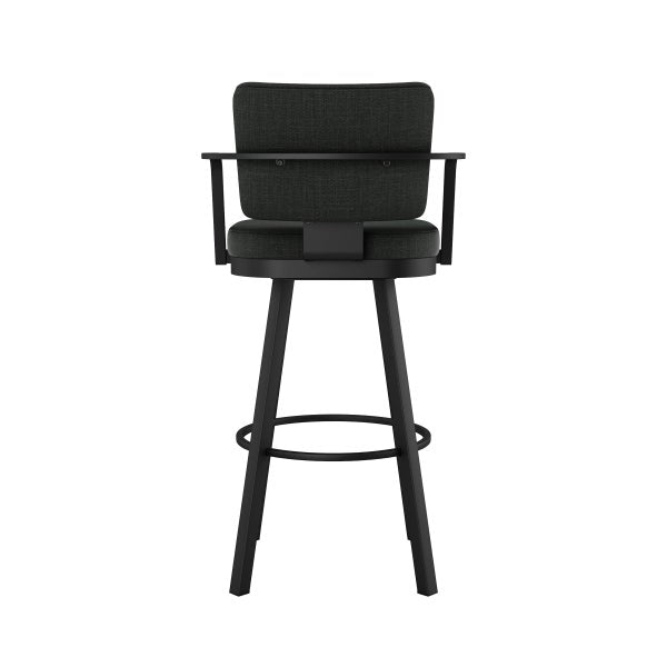 Amisco Thea Black Base Bar or Counter Stool