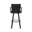 Amisco Thea Black Base Bar or Counter Stool