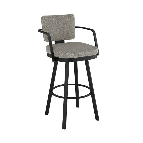 Amisco Thea Black Base Bar or Counter Stool