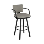 Amisco Thea Black Base Bar or Counter Stool