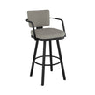 Amisco Thea Black Base Bar or Counter Stool