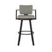 Amisco Thea Black Base Bar or Counter Stool