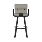 Amisco Thea Black Base Bar or Counter Stool