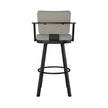 Amisco Thea Black Base Bar or Counter Stool