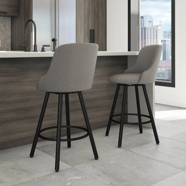 Amisco Kelsea Modern Counterstool, Black Base