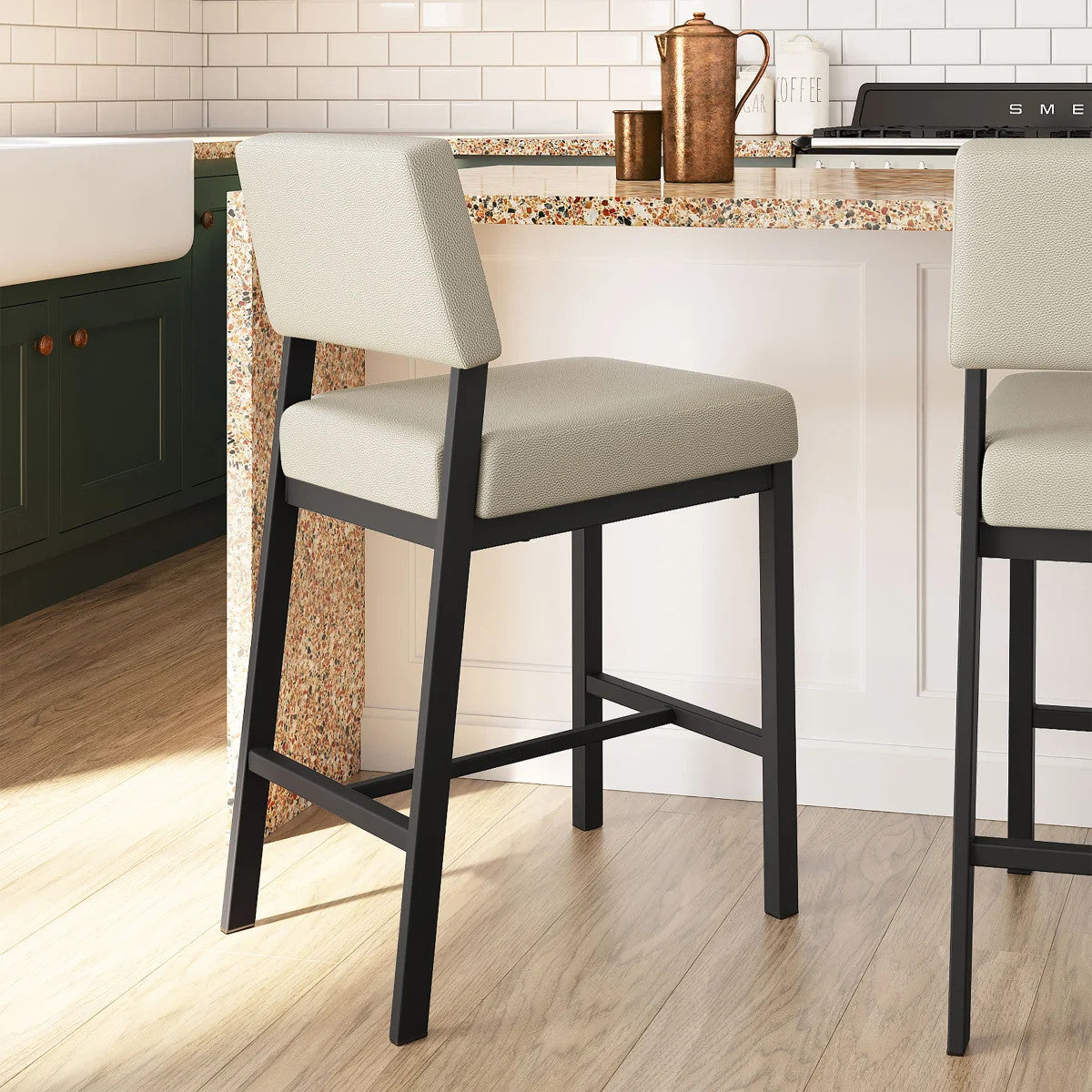 Avery Counterstool with Black Base