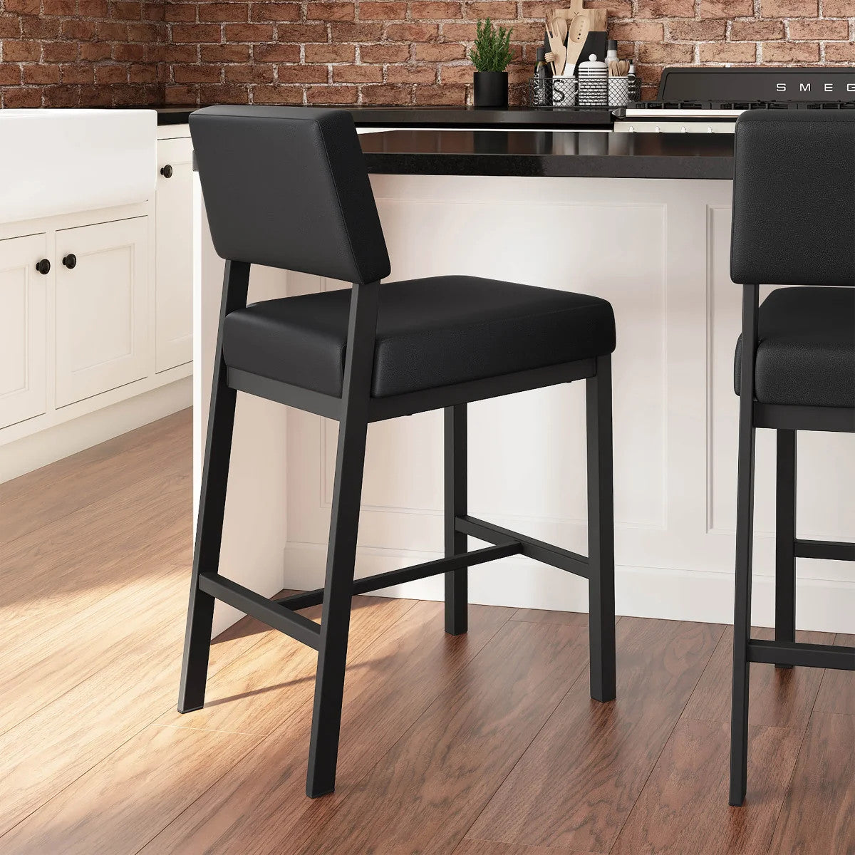 Avery Counterstool with Black Base