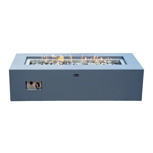 Paramount Fire Table Linear Paramount Concrete Look Aluminum Fire Table, Low Rectangular – Shop ...