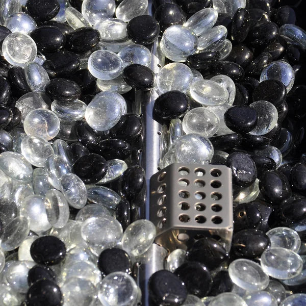 Paramount Concrete Look Aluminum Fire Table, Low Rectangular