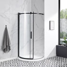 OVE Decors Aria Round Corner Shower Enclosure with Base
