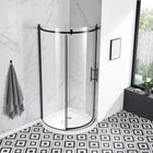 OVE Decors Aria Round Corner Shower Enclosure with Base
