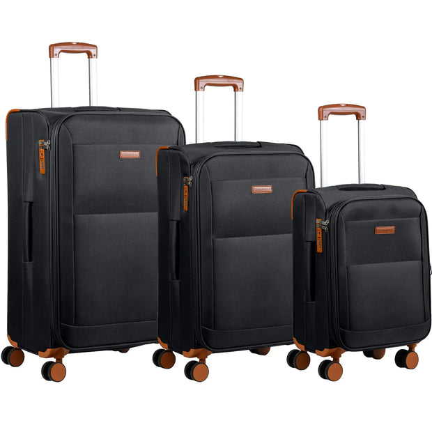 Champs Classic Collection 3-piece Softside Luggage Set