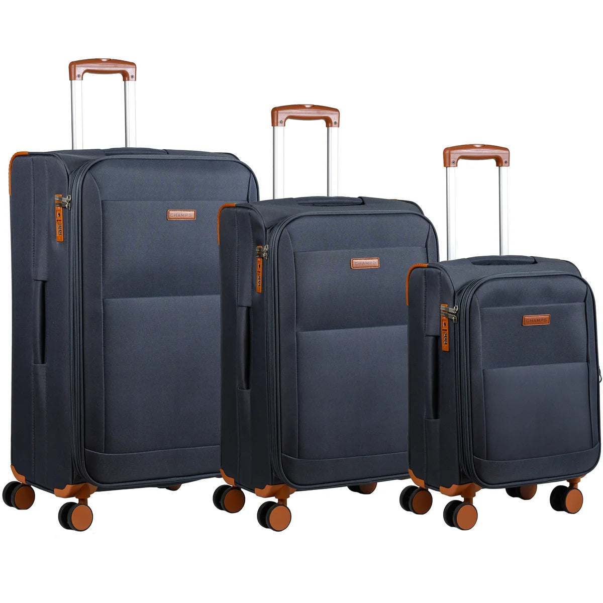 Champs Classic Collection 3-piece Softside Luggage Set
