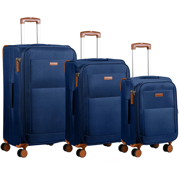 Champs Classic Collection 3-piece Softside Luggage Set