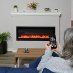 Paramount Kennedy II 106.7 cm (42 in.) Wall Mounted Electric Fireplace