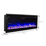 Paramount Kennedy II 106.7 cm (42 in.) Wall Mounted Electric Fireplace