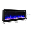 Paramount Kennedy II 152.4 cm (60 in.) Wall Mounted Electric Fireplace