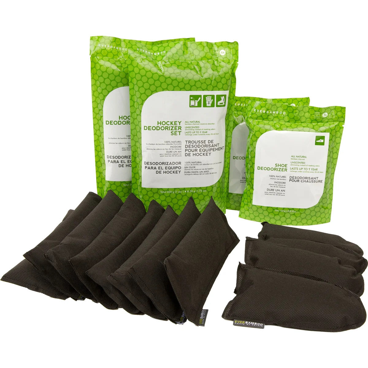 Ever Bamboo Hockey/Sports Deodorizer and Dehumidifier Bundle